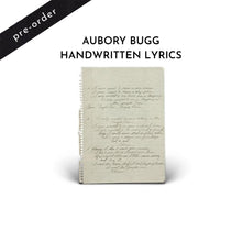 Load image into Gallery viewer, Aubory Bugg Handwritten Lyrics (Pre-Order)