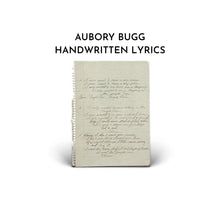 Load image into Gallery viewer, Aubory Bugg Handwritten Lyrics (Pre-Order)
